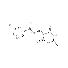 ST000078 (5-bromo(3-pyridyl))-N-[(2,4,6-trioxo(1,3-dihydropyrimidin-5-ylidene))azamethy l]carboxamide