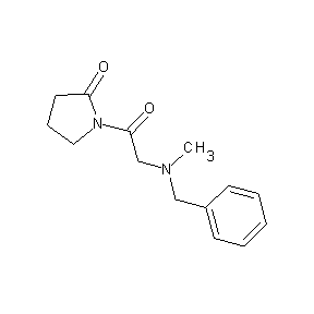 ST000085 1-{2-[methylbenzylamino]acetyl}pyrrolidin-2-one