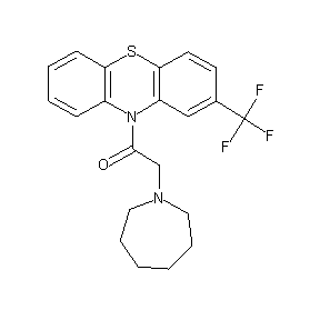 ST000092 2-azaperhydroepinyl-1-[2-(trifluoromethyl)phenothiazin-10-yl]ethan-1-one