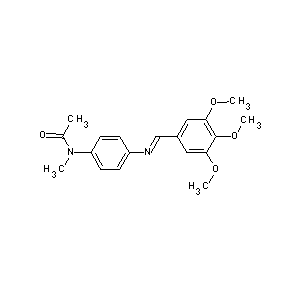 ST000128 N-{4-[(1E)-2-(3,4,5-trimethoxyphenyl)-1-azavinyl]phenyl}-N-methylacetamide