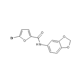 ST000145 N-(2H-benzo[d]1,3-dioxolan-5-yl)(5-bromo(2-furyl))carboxamide