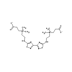 ST000258 3-{[2-({3-[5-({2-[(2-carboxyethyl)dimethylamino]ethyl}amino)(1,2,4-oxadiazol-3 -yl)](1,2,4-oxadiazol-5-yl)}amino)ethyl]dimethylamino}propanoic acid