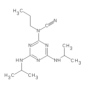 ST000281 amino{4,6-bis[(methylethyl)amino](1,3,5-triazin-2-yl)}propylcarbonitrile