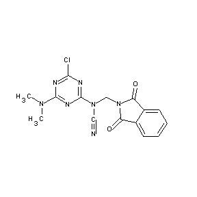 ST000287 amino[4-(dimethylamino)-6-chloro(1,3,5-triazin-2-yl)][(1,3-dioxobenzo[c]azolid in-2-yl)methyl]carbonitrile
