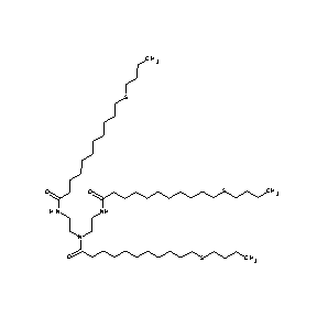 ST000366 11-butylthio-N,N-bis[2-(11-butylthioundecanoylamino)ethyl]undecanamide