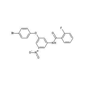 ST000392 N-[5-(4-bromophenoxy)-3-nitrophenyl](2-fluorophenyl)carboxamide