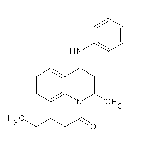 ST000467 1-[2-methyl-4-(phenylamino)-1,2,3,4-tetrahydroquinolyl]pentan-1-one