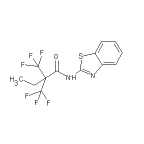 ST000523 N-benzothiazol-2-yl-2,2-bis(trifluoromethyl)butanamide