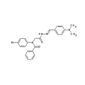 ST000524 N-{(1E)-2-[4-(dimethylamino)phenyl]-1-azavinyl}-2-[N-(4-bromophenyl)phenylcarb onylamino]acetamide