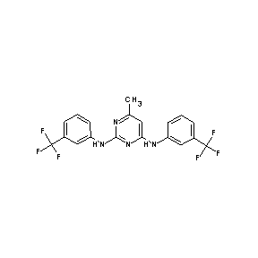 ST000613 (6-methyl-2-{[3-(trifluoromethyl)phenyl]amino}pyrimidin-4-yl)[3-(trifluorometh yl)phenyl]amine