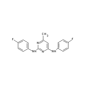 ST000616 (4-fluorophenyl){2-[(4-fluorophenyl)amino]-6-methylpyrimidin-4-yl}amine