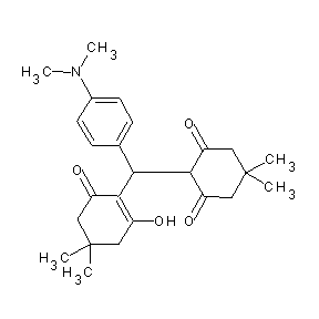 ST000673 2-{[4-(dimethylamino)phenyl](6-hydroxy-4,4-dimethyl-2-oxocyclohex-1(6)-enyl)me thyl}-5,5-dimethylcyclohexane-1,3-dione