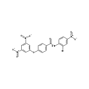 ST000711 [4-(3,5-dinitrophenoxy)phenyl]-N-(2-bromo-4-nitrophenyl)carboxamide