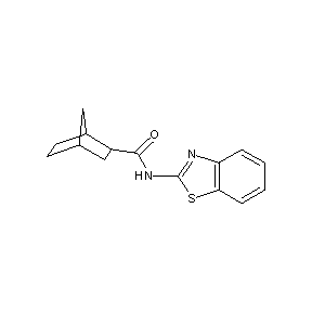 ST000734 N-benzothiazol-2-ylbicyclo[2.2.1]hept-2-ylcarboxamide