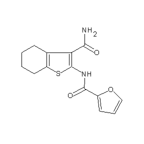 ST000753 2-(2-furylcarbonylamino)-4,5,6,7-tetrahydrobenzo[b]thiophene-3-carboxamide