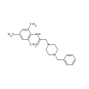 ST000774 2-[4-benzylpiperazinyl]-N-(2,4,6-trimethylphenyl)acetamide