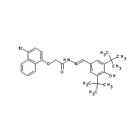 ST000948 N-{(1E)-2-[3,5-bis(tert-butyl)-4-hydroxyphenyl]-1-azavinyl}-2-(4-bromonaphthyl oxy)acetamide