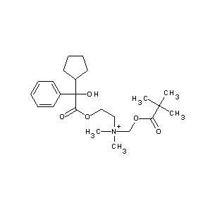 ST001049 {[2-(2-cyclopentyl-2-hydroxy-2-phenylacetyloxy)ethyl]dimethylamino}methyl 2,2- dimethylpropanoate