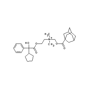 ST001057 2-[(adamantanylcarbonyloxymethyl)dimethylamino]ethyl 2-cyclopentyl-2-hydroxy-2 -phenylacetate