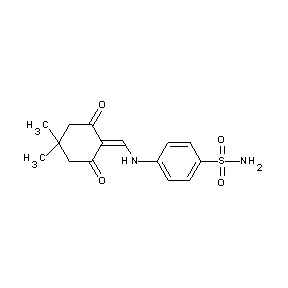 ST001113 4-{[(4,4-dimethyl-2,6-dioxocyclohexylidene)methyl]amino}benzenesulfonamide