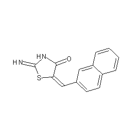 ST001119 2-imino-5-(2-naphthylmethylene)-1,3-thiazolidin-4-one