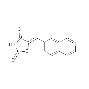 ST001142 5-(2-naphthylmethylene)-1,3-thiazolidine-2,4-dione