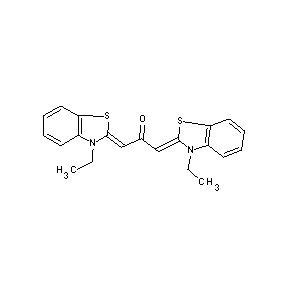 ST001204 1,3-bis(3-ethyl-3-hydrobenzothiazol-2-ylidene)acetone