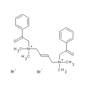 ST001326 2-({(2E)-4-[dimethyl(2-oxo-2-phenylethyl)amino]but-2-enyl}dimethylamino)-1-phe nylethan-1-one, bromide, bromide