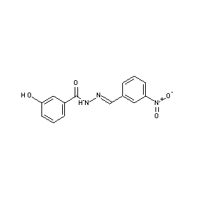 ST001395 N-[(1E)-2-(3-nitrophenyl)-1-azavinyl](3-hydroxyphenyl)carboxamide