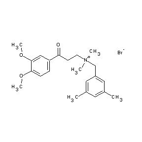 ST001532 1-(3,4-dimethoxyphenyl)-3-{[(3,5-dimethylphenyl)methyl]dimethylamino}propan-1- one, bromide