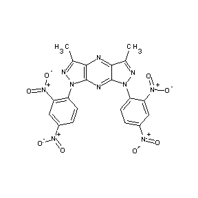 ST001711 1,7-bis(2,4-dinitrophenyl)-3,5-dimethylpyrazolo[5,4-b]pyrazolo[4,5-e]pyrazine