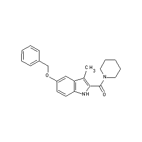 ST001804 3-methyl-5-(phenylmethoxy)indol-2-yl piperidyl ketone