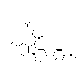 ST001812 ethyl 5-hydroxy-1-methyl-2-[(4-methylphenylthio)methyl]indole-3-carboxylate