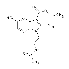 ST001820 ethyl 1-[2-(acetylamino)ethyl]-5-hydroxy-2-methylindole-3-carboxylate