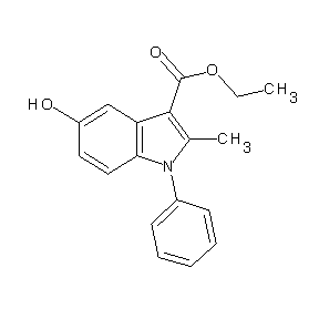 ST001821 ethyl 5-hydroxy-2-methyl-1-phenylindole-3-carboxylate