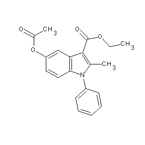 ST001822 3-(ethoxycarbonyl)-2-methyl-1-phenylindol-5-yl acetate