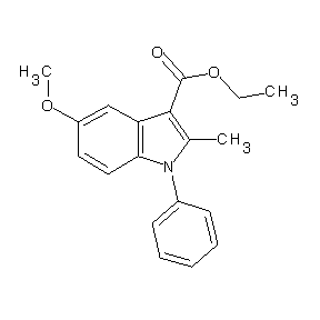 ST001823 ethyl 5-methoxy-2-methyl-1-phenylindole-3-carboxylate