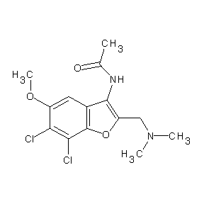 ST001849 N-{2-[(dimethylamino)methyl]-6,7-dichloro-5-methoxybenzo[b]furan-3-yl}acetamid e