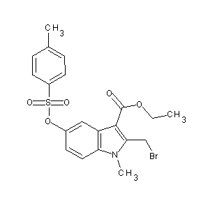 ST001867 ethyl 2-(bromomethyl)-1-methyl-5-[(4-methylphenyl)sulfonyloxy]indole-3-carboxy late