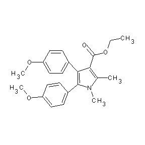ST001871 ethyl 4,5-bis(4-methoxyphenyl)-1,2-dimethylpyrrole-3-carboxylate