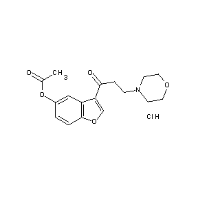 ST001884 3-(3-morpholin-4-ylpropanoyl)benzo[b]furan-5-yl acetate, chloride