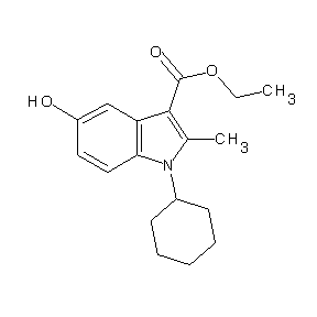 ST001915 ethyl 1-cyclohexyl-5-hydroxy-2-methylindole-3-carboxylate