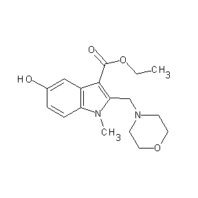 ST001967 ethyl 5-hydroxy-1-methyl-2-(morpholin-4-ylmethyl)indole-3-carboxylate