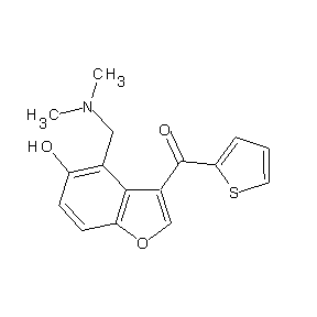 ST001983 4-[(dimethylamino)methyl]-5-hydroxybenzo[b]furan-3-yl 2-thienyl ketone