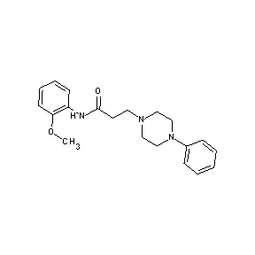 ST001997 N-(2-methoxyphenyl)-3-(4-phenylpiperazinyl)propanamide