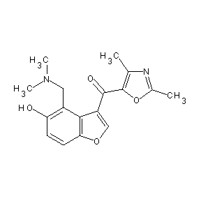 ST001999 2,4-dimethyl(1,3-oxazol-5-yl) 4-[(dimethylamino)methyl]-5-hydroxybenzo[b]furan -3-yl ketone