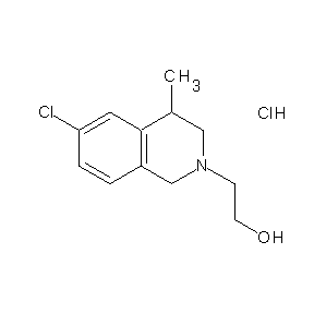 ST002010 2-(6-chloro-4-methyl-2-1,2,3,4-tetrahydroisoquinolyl)ethan-1-ol, chloride