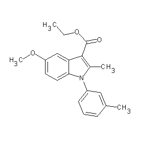ST002253 ethyl 5-methoxy-2-methyl-1-(3-methylphenyl)indole-3-carboxylate