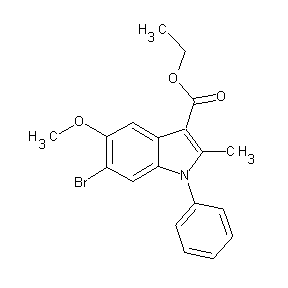 ST002262 ethyl 6-bromo-5-methoxy-2-methyl-1-phenylindole-3-carboxylate