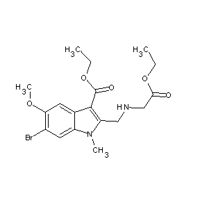 ST002278 ethyl 2-({[6-bromo-3-(ethoxycarbonyl)-5-methoxy-1-methylindol-2-yl]methyl}amin o)acetate